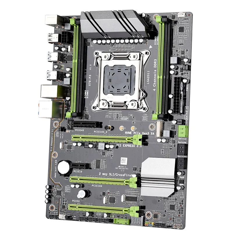 X79-P3 LGA 2011 ATX Gaming Motherboard DDR3 RAM Memory NVME M.2 SSD Support for Intel Xeon Core CPU