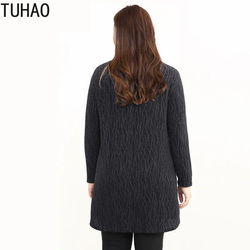 TUHAO Womens Blouse Middle Age Mother Blouses Plus Size 10XL 8XL 6XL Long Sleeve Ladies Shirt Oversize Tops Femenina Shirts WM04