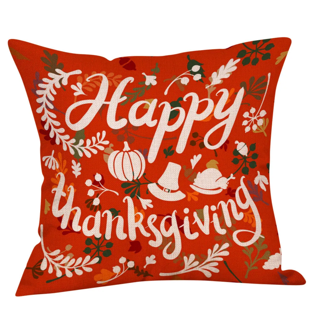 Наволочка Happy Thanksgivin Throw Наволочка декоративная подушка для дивана чехол для подушки