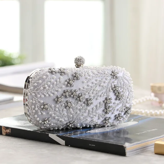 Pochette à Paillettes Femme Avec Chaîne - 25x5x12 Cm - Soirée, Mariage, Fête - Doré, Argenté, Rose, Gris