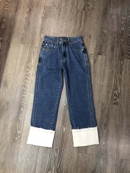 

2020 Women New Autumn Loose Straight Jeans