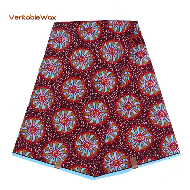 

2022 African Prints Fabric New veritableWax Fabric African Printed Fabrics Nigeria Polyester Ankara Fabric 6 Yards FP6007