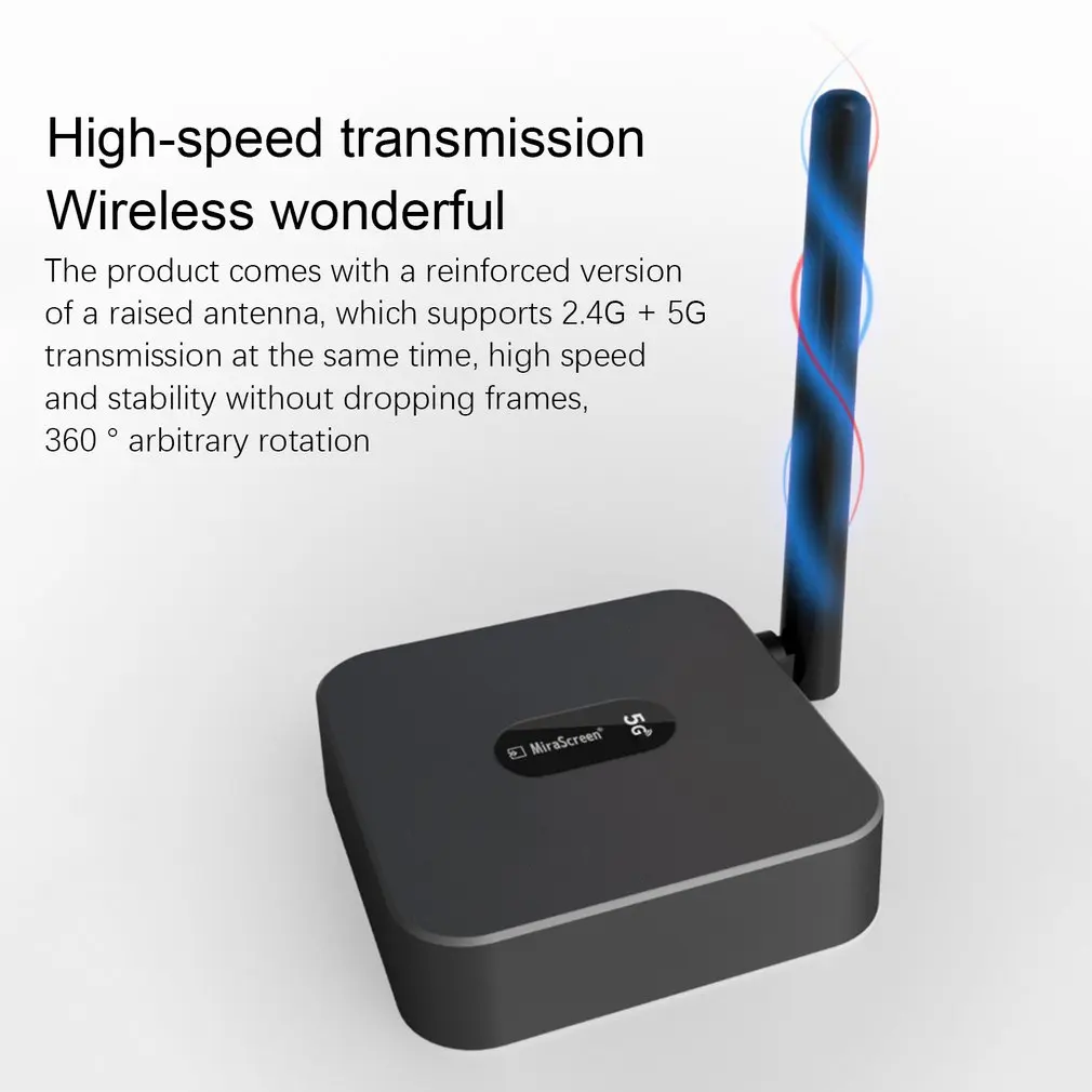 4K HD TV 5G Wireless Same Screen Receiver Signal HDMI 5G/2.4G Dual-band