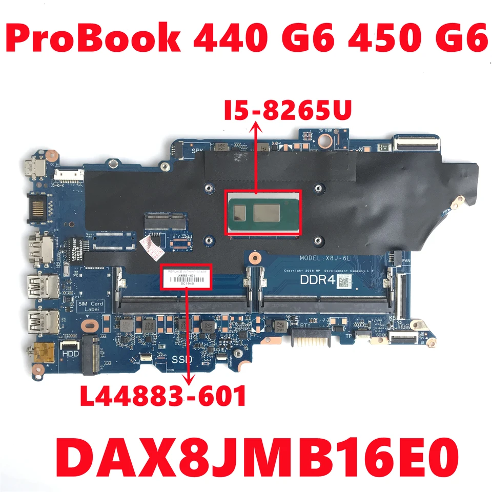 L44883-601 L44883-501 L44883-001 DAX8JMB16E0 For HP ProBook
