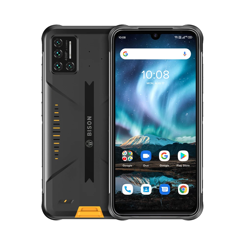 UMIDIGI BISON 2021 8GB+128GB NFC IP68/IP69K Waterproof Smartphone Rugged Phone 48MP Matrix Quad Camera FHD+ Display Android 11 laptop ram 8GB RAM