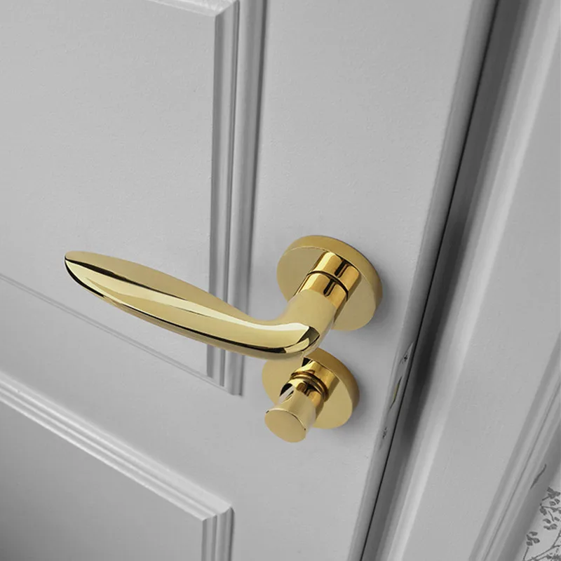 Description Picture 5 of itemModern Unilateral Zinc Alloy Safety Anti-theft Door Locks Interior Silent Handle Mechanical Door Lock Hardware Accessories