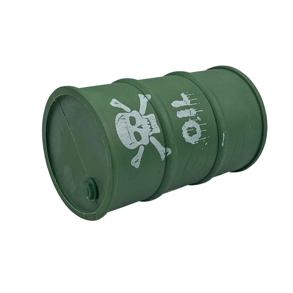 Mini Fusto Olio In Metallo Per RC Crawler 1/10, Accessorio Dettaglio Per SCX10 Tamiya TRX4