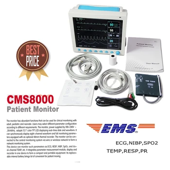 

US seller ICU CE Patient Monitor 6 parameter Vital Sign ECG NIBP RESP TEMP SPO2 Pr FDA ,CONTEC ,CMS8000,1 Year Warran