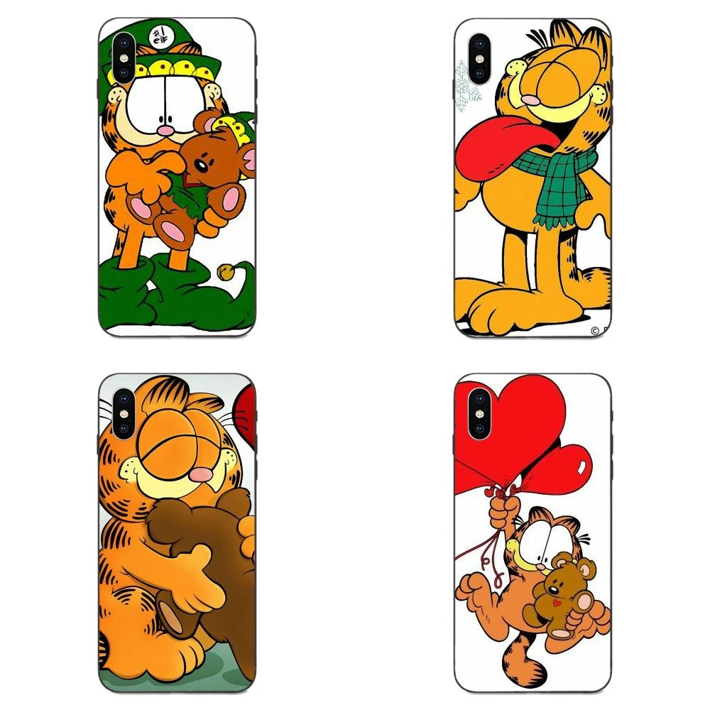Dessin Anime Mignon Garfield Chat Gif Pour Xiao Mi Mi X Max Note 2 2s 3 5x6 6x8 9t Se A1 A3 Cc9e Lite Play Pro F1 Aliexpress