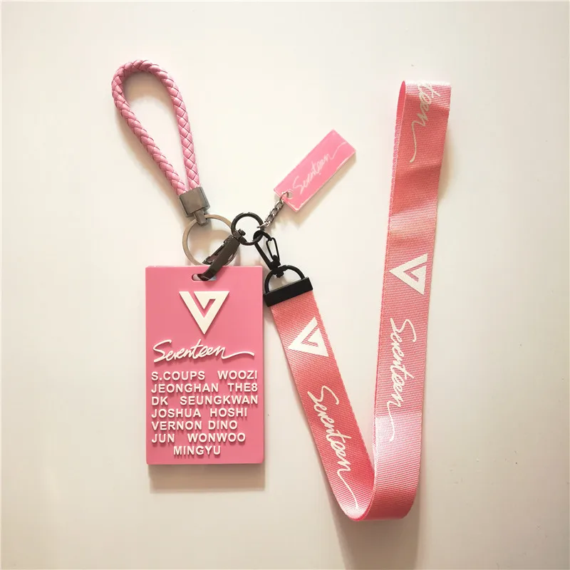 

Kpop SEVENTEEN Album Case Bus Pass Card Set ID Card Sets Lanyard LU4114