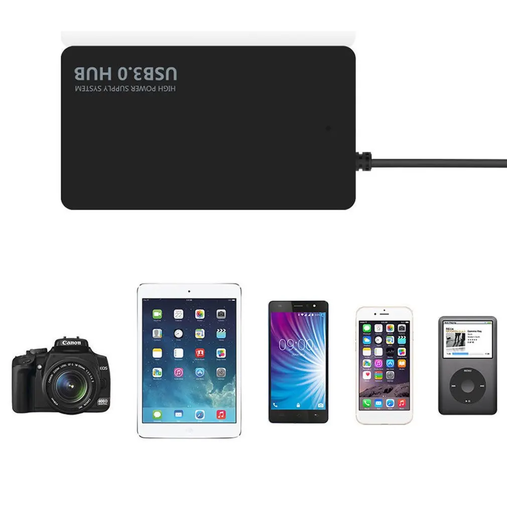 Hub de Alta Usb para Multi-dispositivo Ultra-fino Velocidade Indicadora Hub Computador Portátil 4-port Usb3.0 Luz 6 luz indicadora hub usb para multi-dispositivo computador portátil