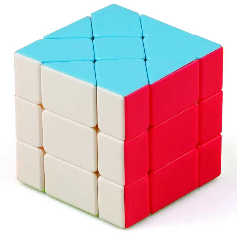 Shengshou 3x3x3 магические кубики, сменные края, многоцветные, без наклеек, скоростной магический куб, твист, головоломка, игрушка, головоломка, антистрессовые игрушки