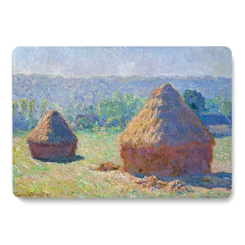 

Wheatstacks Claude Monet Les Meules Pattern Laptop Case For Apple MacBook Retina Air 11 12 13.3 New Pro 15.4 16 inch Cover shell