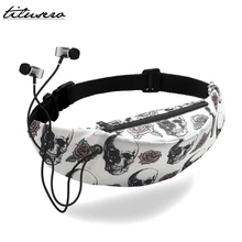 Новинка, Женские поясные сумки с красочным 3D принтом, поясная сумка для мобильного телефона, Женская поясная сумка, Водонепроницаемая спортивная сумка для путешествий T012