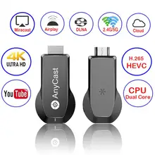 MeterMall M100 2,4G/5G 4K Miracast любой литой беспроводной DLNA AirPlay HDMI tv Stick Wifi дисплей ключ приемник для IOS Android PC