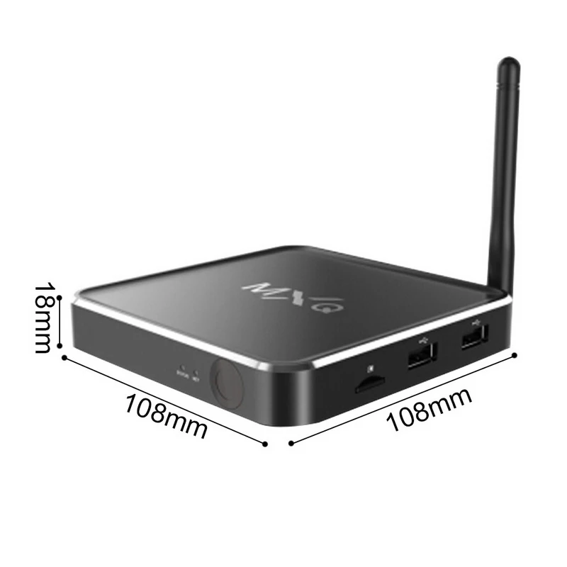 MXQ ТВ приставка Android 7,0 приставка 2GB DDRIII 16GB EMMC Flash Поддержка 4K* 2K HD 2,4G/5G WiFi Смарт ТВ приставка