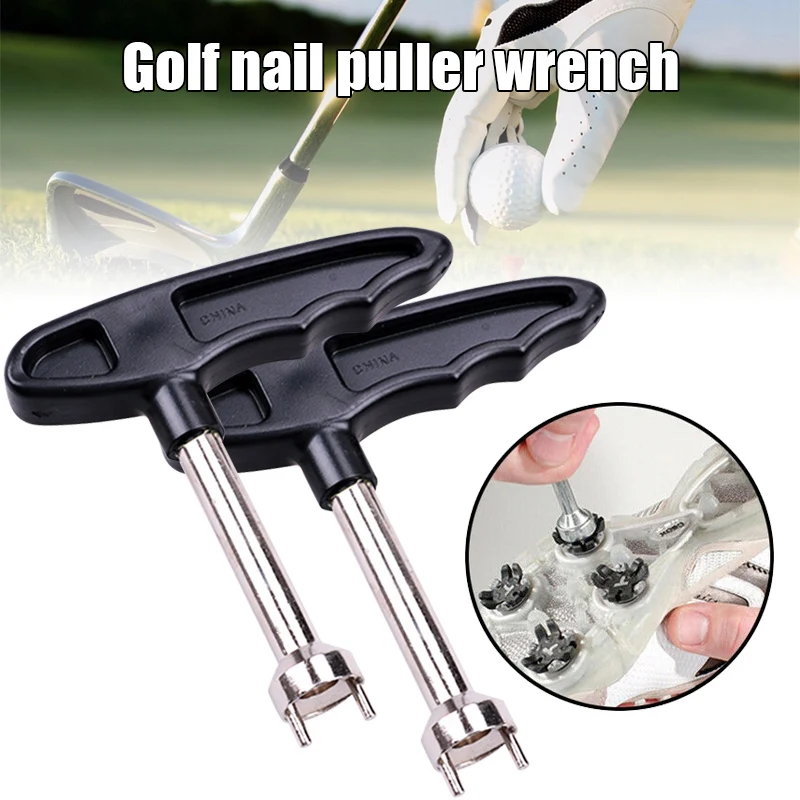 Гольф обувь Спайк гаечный ключ инструмент затягивания шипы клинок удаление из нержавеющей стали гольф гвоздь Съемник гаечный ключ инструмент JA55