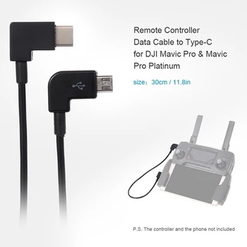 

Type-c Micro Remote Controller Data Transfer Cable 30cm for DJI Spark MAVIC PRO Accessories