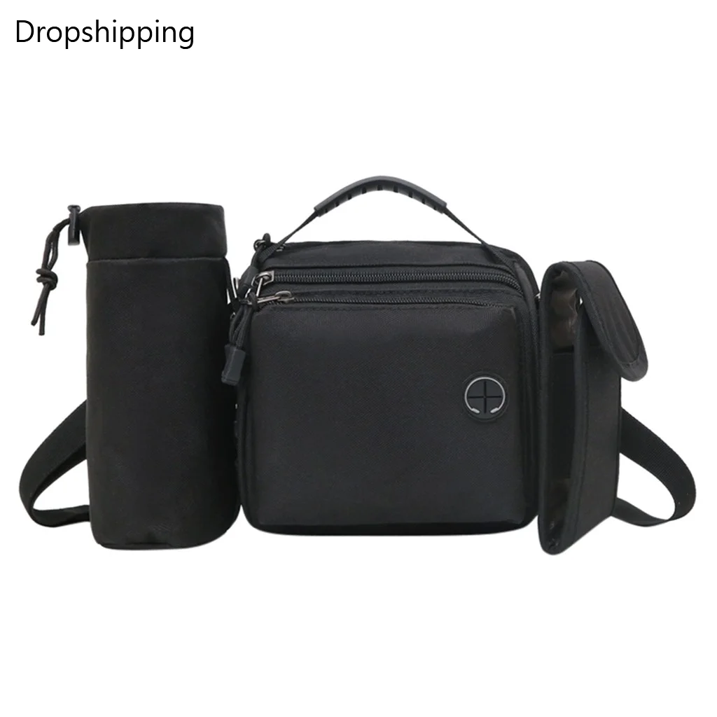 

New Arrival Men's Retro Multi-Function Outdoor Sports Canvas Bag soild color Shoulder Bag Pocket Clutch Bag Phone Pouch Bags #2