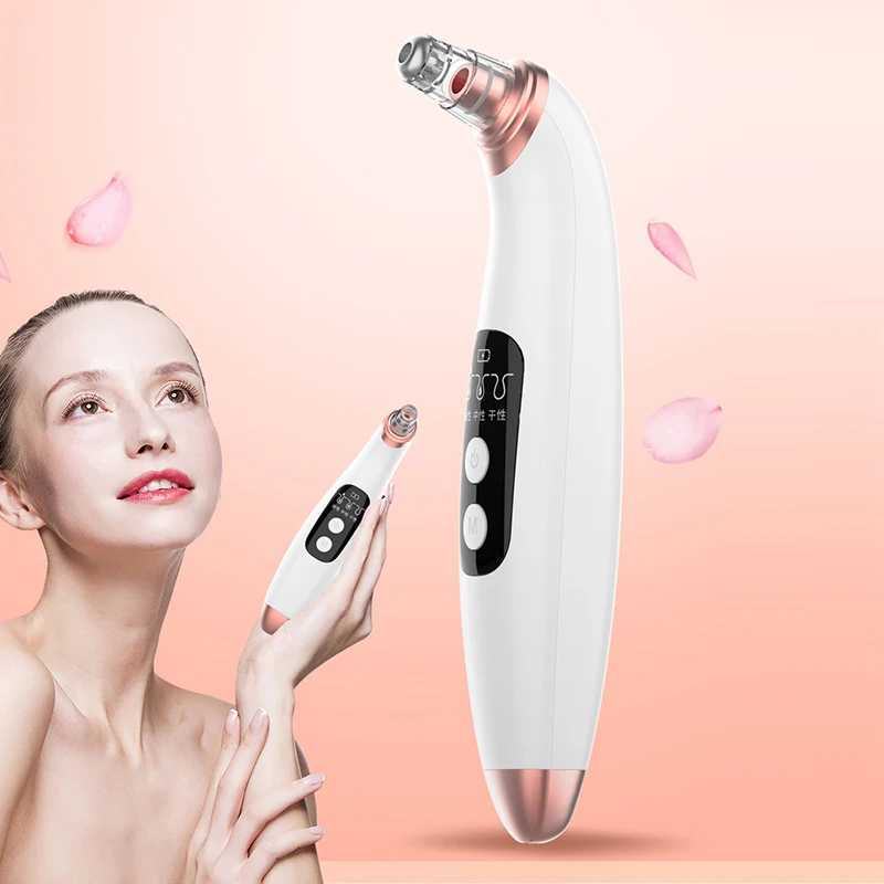 

B01 Electronic LCD Blackhead Remover Face Deep Pore Cleaner Acne Removal Vacuum Suction Facial SPA Diamond Beauty Care Tool