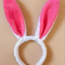 Детский день кролик головной убор реквизит для выступлений кролик плюшевый кролик с ушами обруч для волос земная Акция код сканирования
