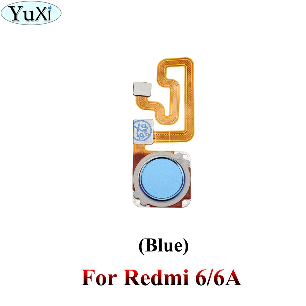 6 6A-Blue YuXi для Xiaomi mi A2 Lite Red mi 6 Pro/note 6 Pro/6 6A кнопка Home датчик отпечатков пальцев шлейф - Цвет: 6 6A-Blue
