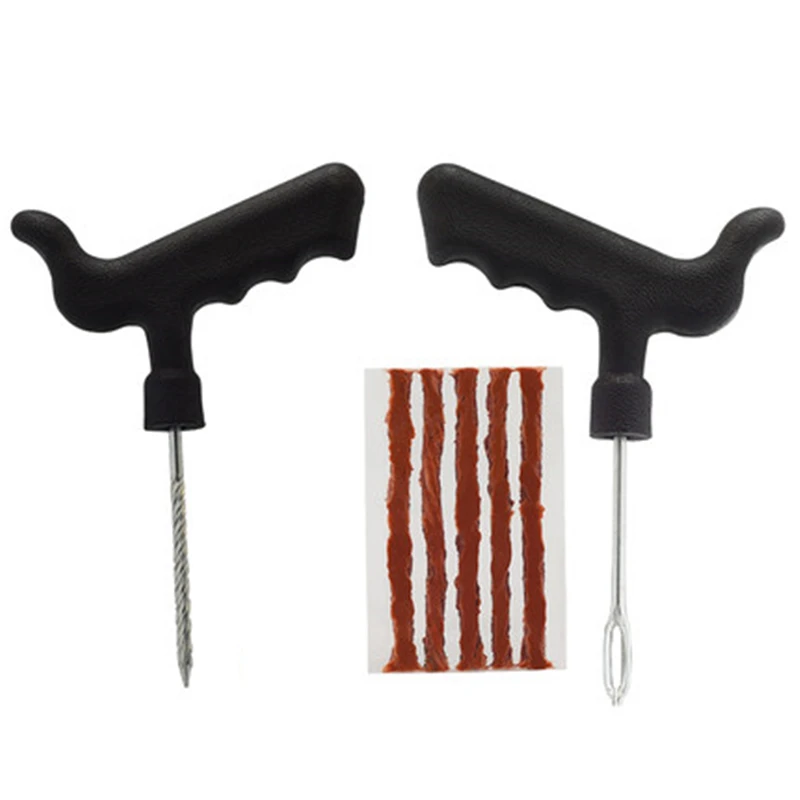 

Car Tire Repair Tool Kit For Tubeless Emergency Tyre Fast Puncture Plug Repair Block Car Motorcycle Tyre Repairing Accessories
