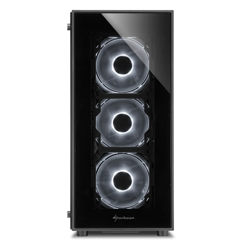 Корпус Sharkoon TG5 white ATX, mATX, Mini-ITX, Midi-Tower, 4x 120mm fan, led white, 2x USB 2.0, 2x USB 3.0, Audio, без БП