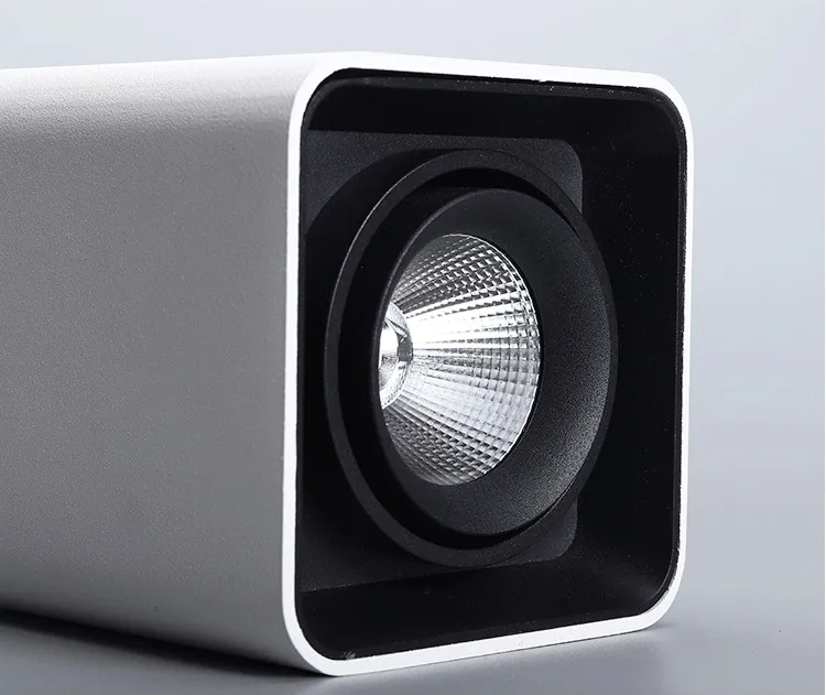 明装射灯客厅玄关过道书房调角度免开孔无主灯防眩目方形双头筒灯-淘宝网_15