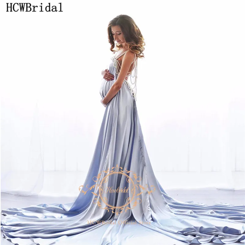 satin maternity dress