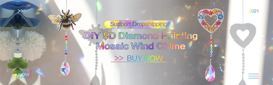 Diy 5d Diamond Painting Mosaic Sun Catcher Jewelry Kit Rhinestone 
