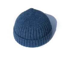 Зимняя вязаная шапка Docker Beanie шапки для мужчин и женщин безрукавка с манжетами короткая Кепка дыни хип хоп теплая шапочка Матросская Байкерская шляпа