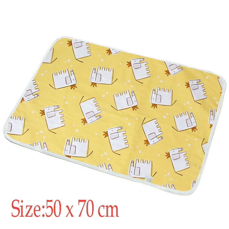 Size 50X70cm Baby Changing Mat Portable Foldable Washable Waterproof Mattress Children Game Floor Mats Reusable Diaper - Цвет: 12