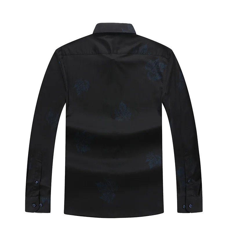 Большие размеры 5xl 6xl 7xl 8xl 2019 новый принт плюс большая Повседневная рубашка с длинными рукавами новая весенняя Высококачественная модная
