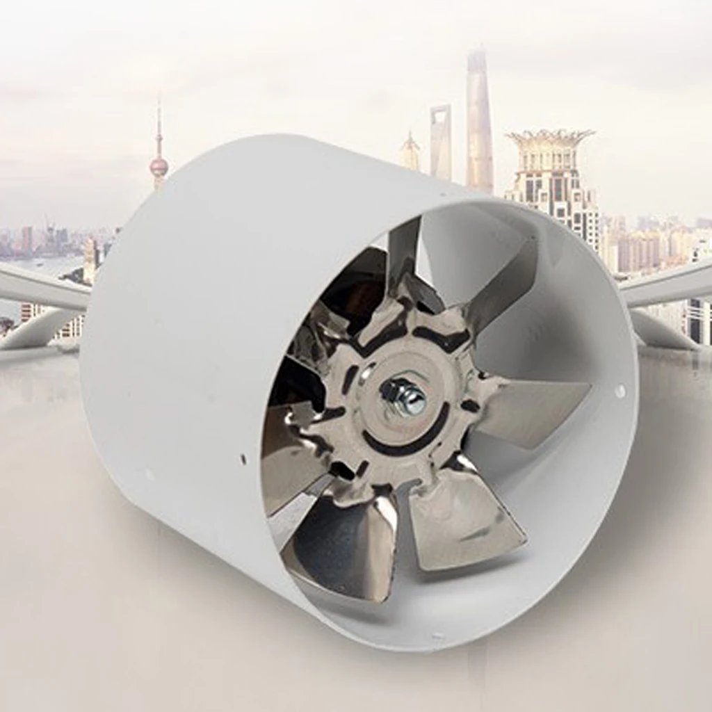 4 inch Inline Duct Fan, Metal Duct Booster Fan Low Noise Inline Duct Vent Blower Great For Grow Tent HVAC Exhaust and Intake