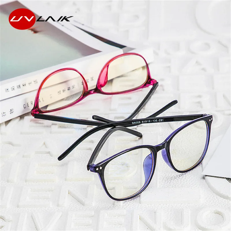 Очки uvlaik, оправа, синий светильник, блокирующая круглая оправа для очков, женские ультрапрозрачные оптические очки, прозрачные очки