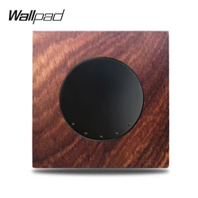 L6 Тарелка деревянная моментальная Перезагрузка 1 Gang Wi Fi выключатель света Умный Электрический переключатель Go и задний кулисный переключатель Wallpad
