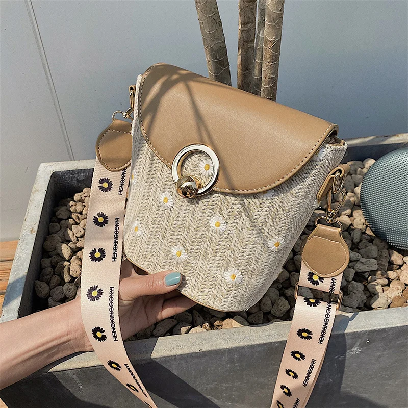 Девочки сумка в форме ведра маленькая 2020 с новым дизайном плетеным кружевом