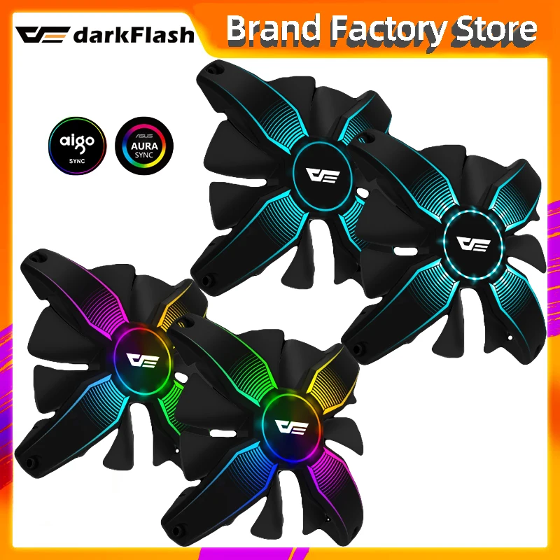 Darkflash talon 3in1 aura синхронизации Аврора rgb вентилятор настраивайте светодиодный 120 мм