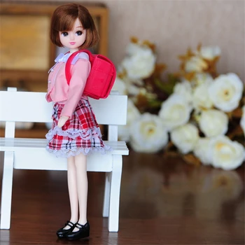 

10pcs/20pcs/50pcs New Arrival Original Doll Accessories Red Bag for Barbie for Blythe 1/6 Toy for children