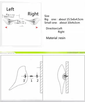 

3D Resin Birdie Wall Hanging Decor Craft Diy Combination Wall Ornament Sliver Home Birds Festival Wedding Golden Red Modern