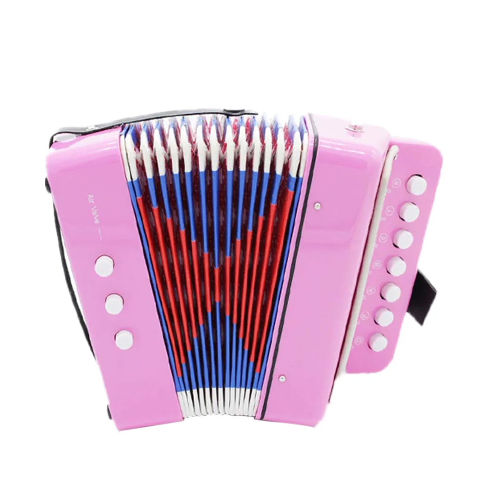 Baby Accordion Toy Musical Instrument Accordion Intellect Toy Education Toy Christmas Gift For Kid Child - Цвет: Розовый