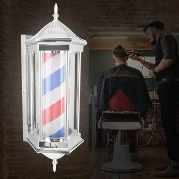 

Barber Shop Pole Rotating LED Waterproof Light Stripe Hair Salon Wall Lamp 70cm Hair Tools