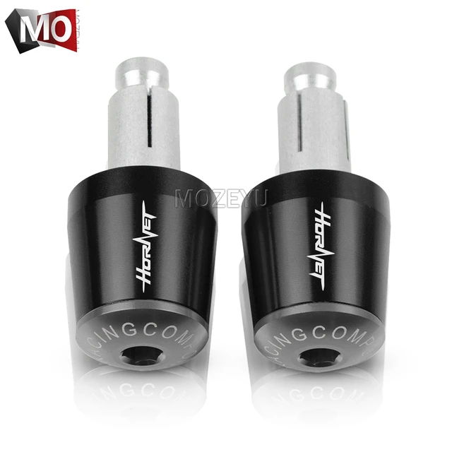 22mm Motorcycle Handlebar Grips End Handle Bar Cap End Plug For HONDA CB600F CB600 CB599 CB900F Hornet 250 600 900 CB500F CB919 Black Gray