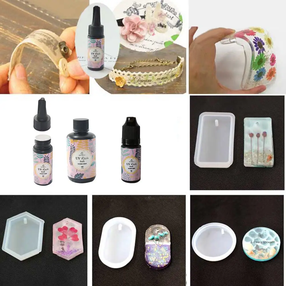 10/15/25/60/100g Ultraviolet Curing Solar Cure Sunlight Activated Hard UV Resin | Украшения и аксессуары