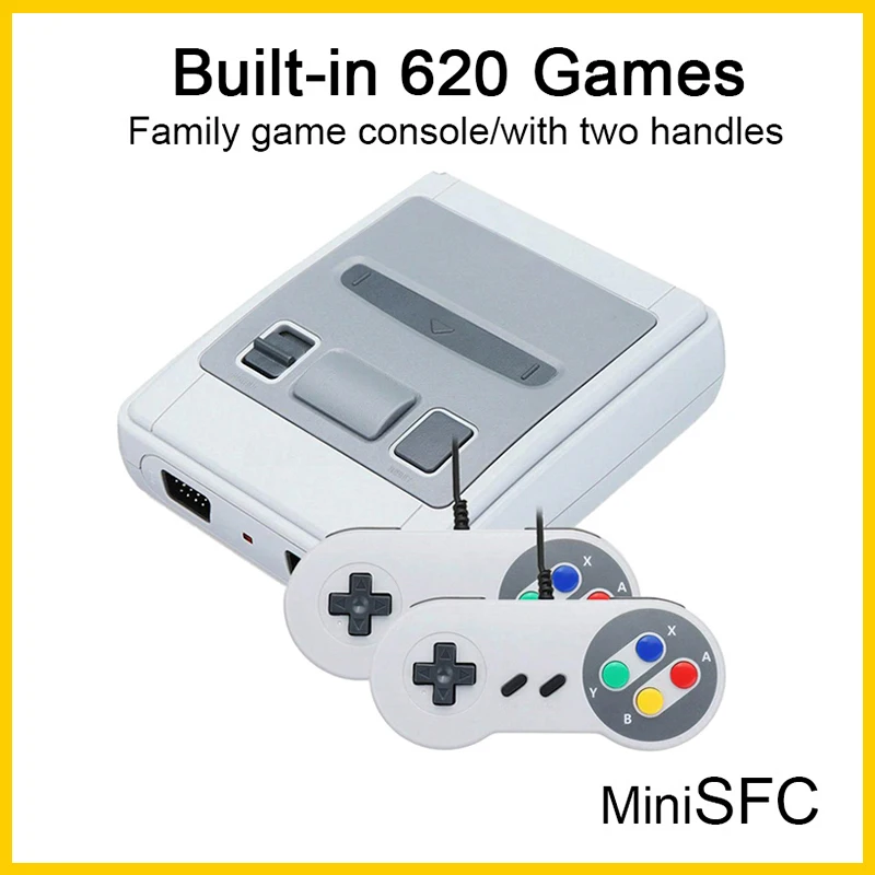 Чехол для мини телевизора 8 битная Ретро игровая консоль с двумя геймпадами 620