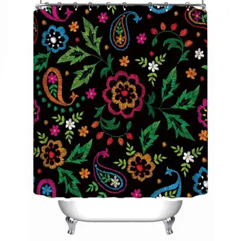 

Vector Seamless Decorative Floral okjeff Pattern Vector Shower Curtain Various Shower Curtain