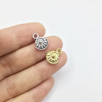 

Eruifa 20pcs 10mm gold/Burnished Silver plated Drop Zinc alloy Charms Pendant Jewelry DIY Necklace Bracelet Earrings 2 colors