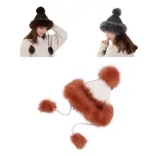 

Terrific Winter Hat Elastic Strap Anti-shrink Women Cap Lady Beanie Winter Hat