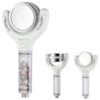 

New Pressurized Showerhead Double-sided Water Pressurized Nozzle 360°Rotating Shower Head For Bathroom Multi-function Shower